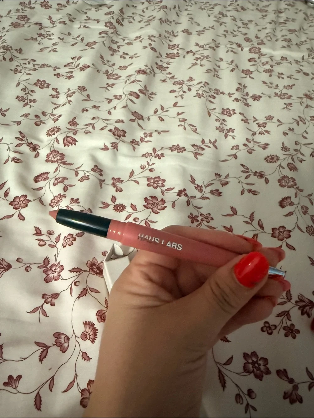 Haus Labs Light Peony Matte Lip Crayon - Nude Pink